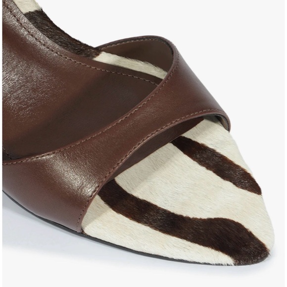 SCHUTZ Brown and Cream Heeled Sandals - Picture 4 of 4